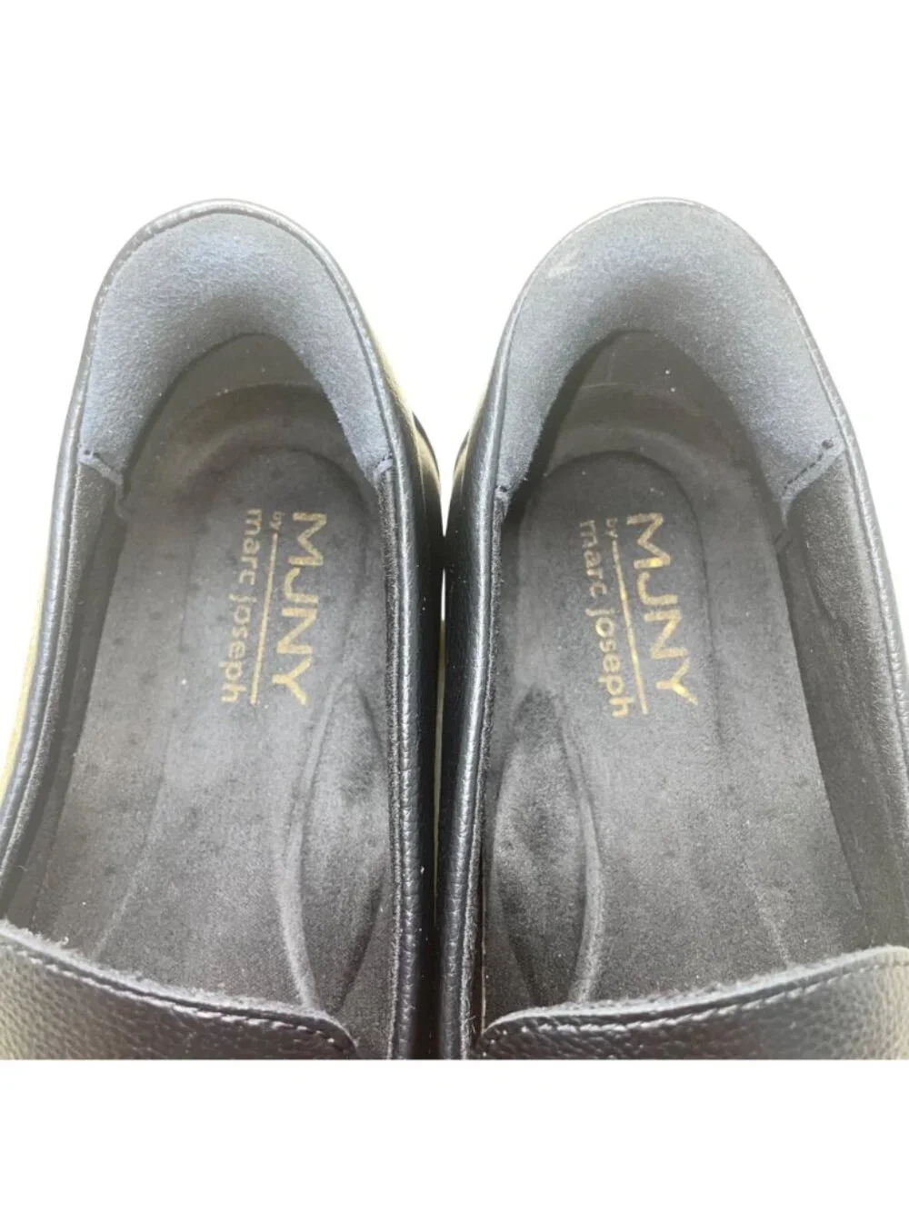 MJNY Marc Joseph Men’s Black Horse-bit Accent Slip-On Driving Loafers Size 8.5